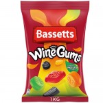 Bassetts Wine Gums - 1 Kg Bag - Best Before: 15.01.23